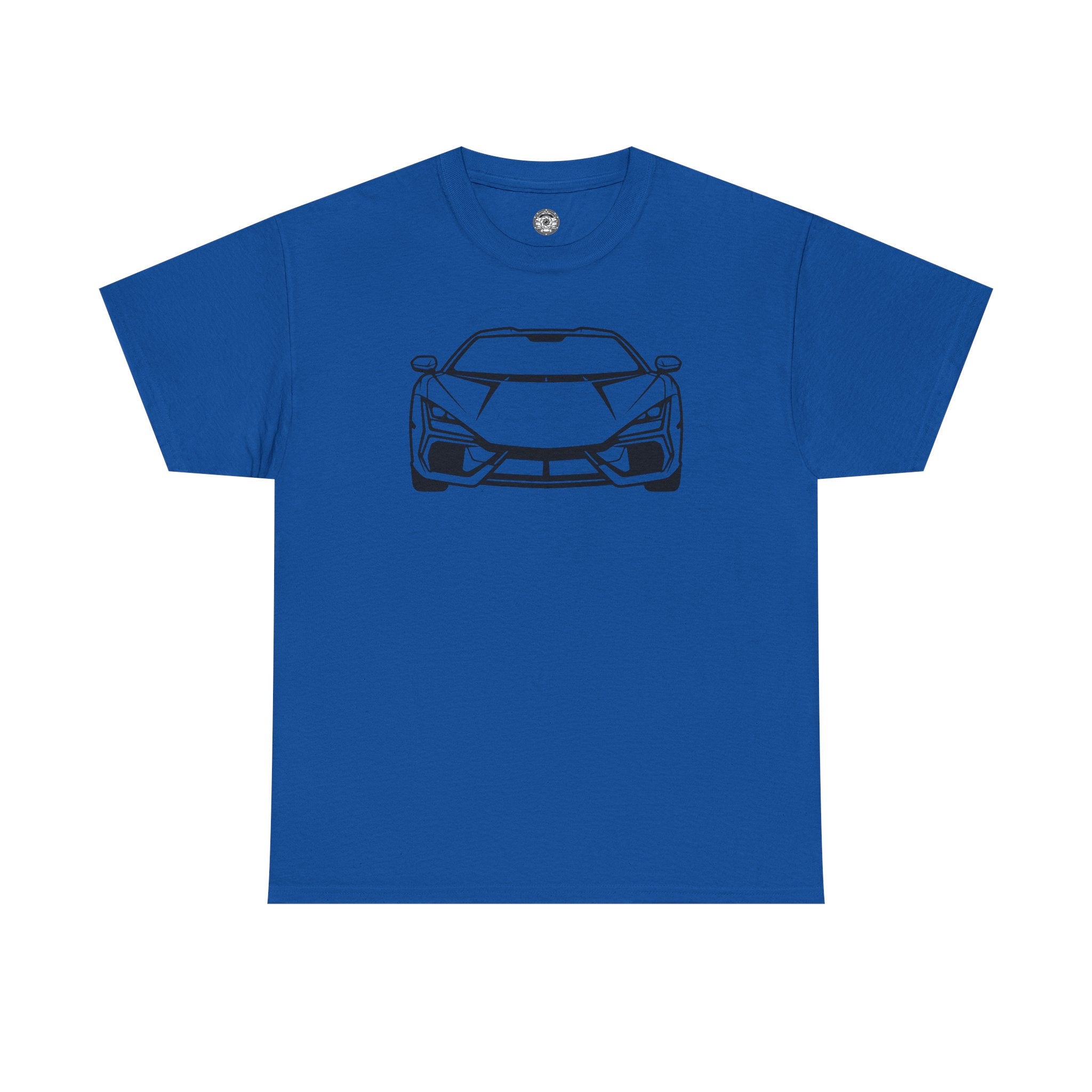Unisex Heavy Cotton Tee — V12 Hybrid Minimalist Outline