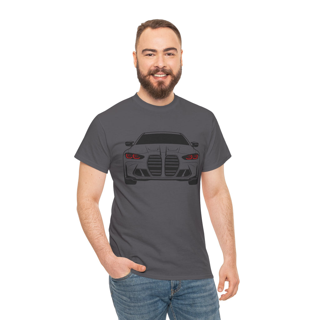 Unisex Heavy Cotton Tee — G80 Illuminated Headlights (Red)