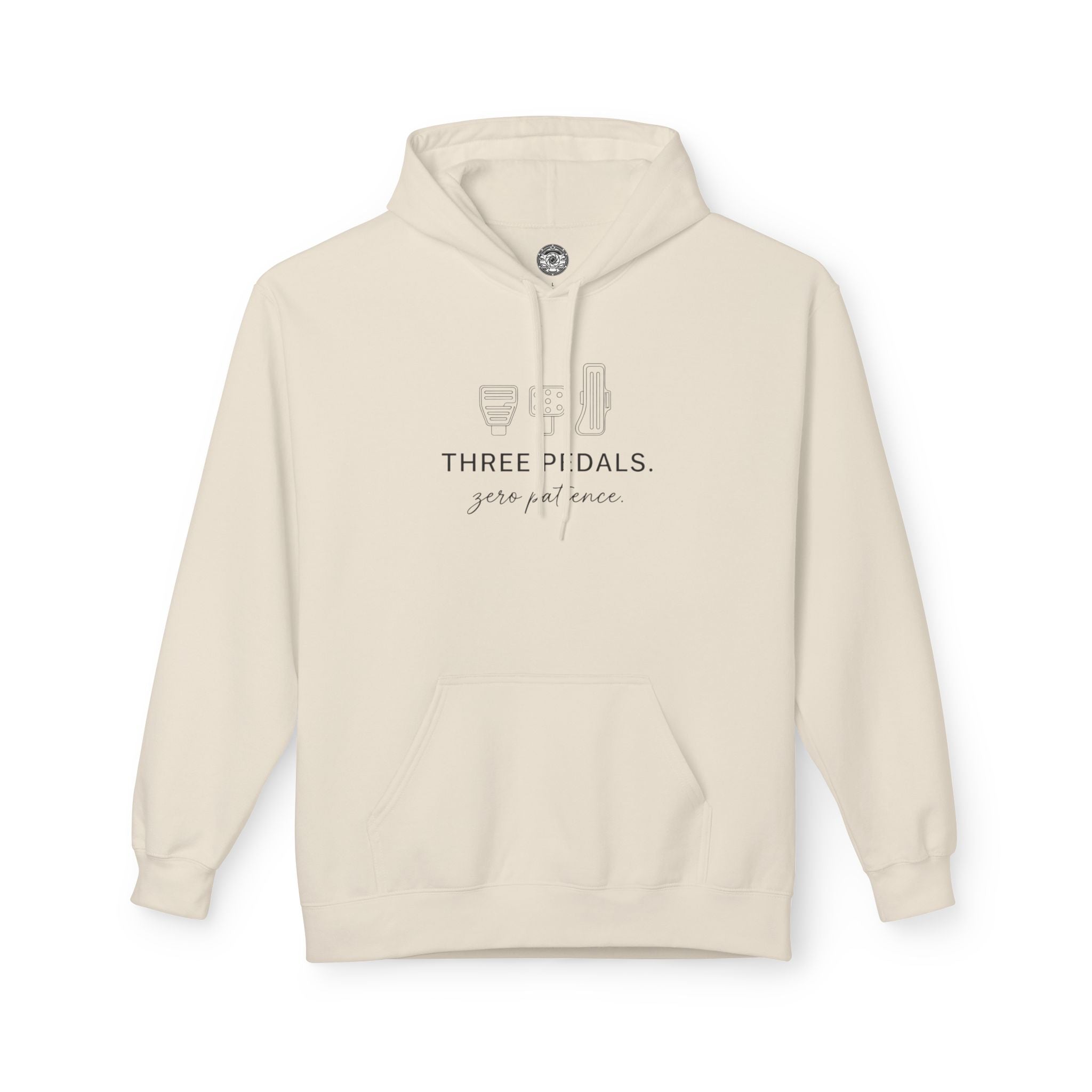Women's Midweight Softsyle Fleece Hoodie — Three Pedals, Zero Patience