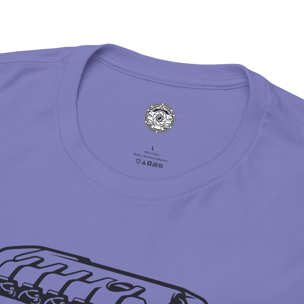 Unisex Heavy Cotton Tee — Engine Illustration (DAZA)
