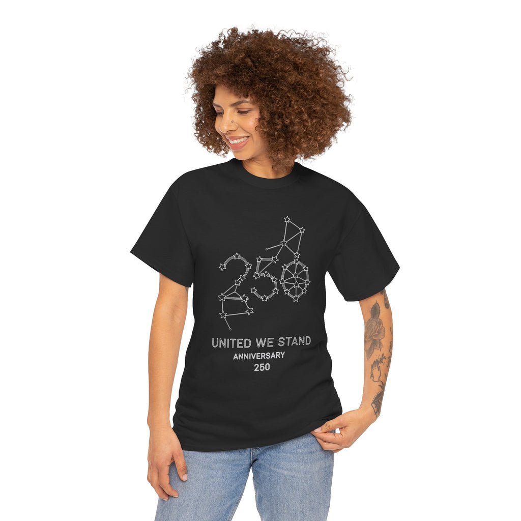 Unisex Heavy Cotton Tee — 250th Anniversary "United We Stand"