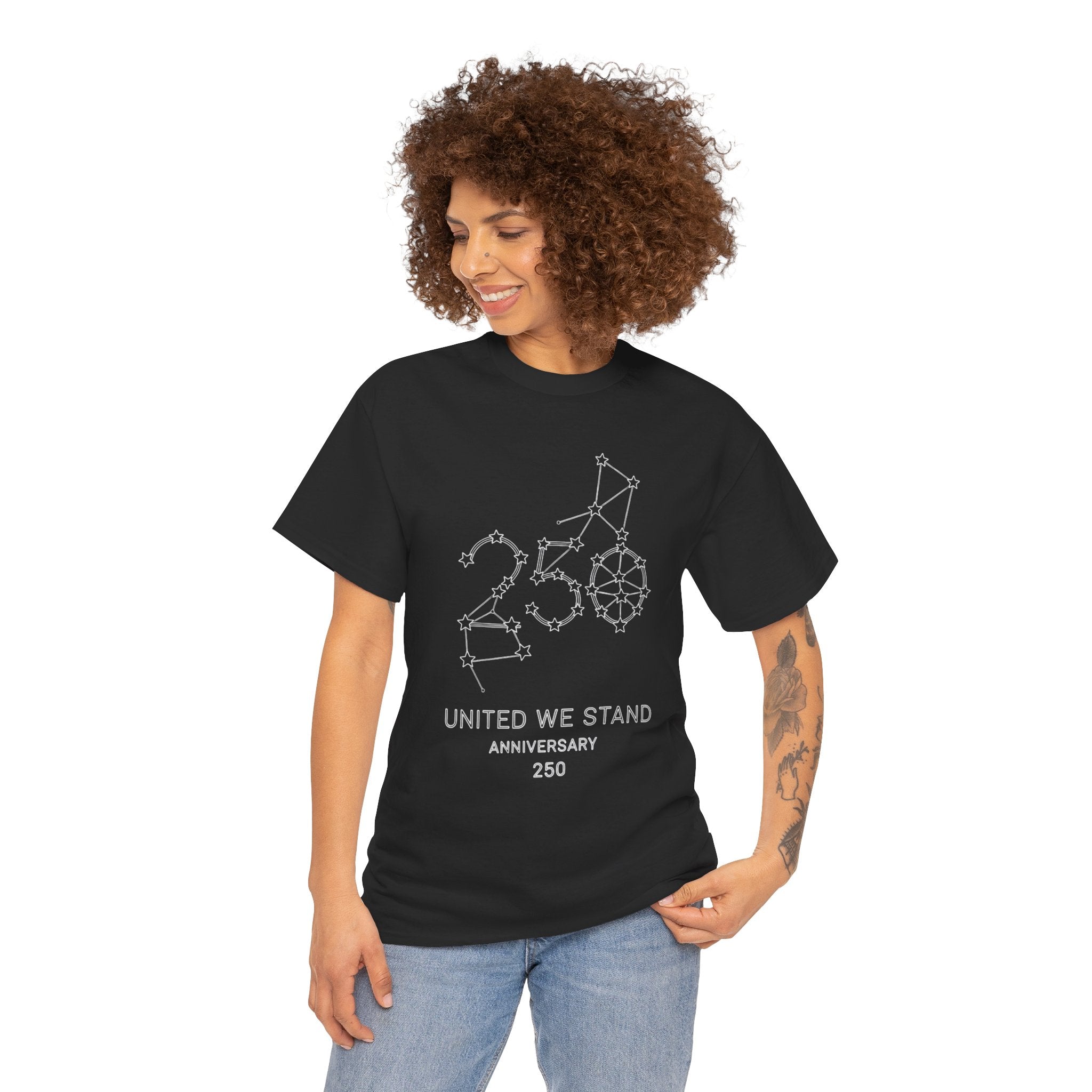 Unisex Heavy Cotton Tee — 250th Anniversary "United We Stand"