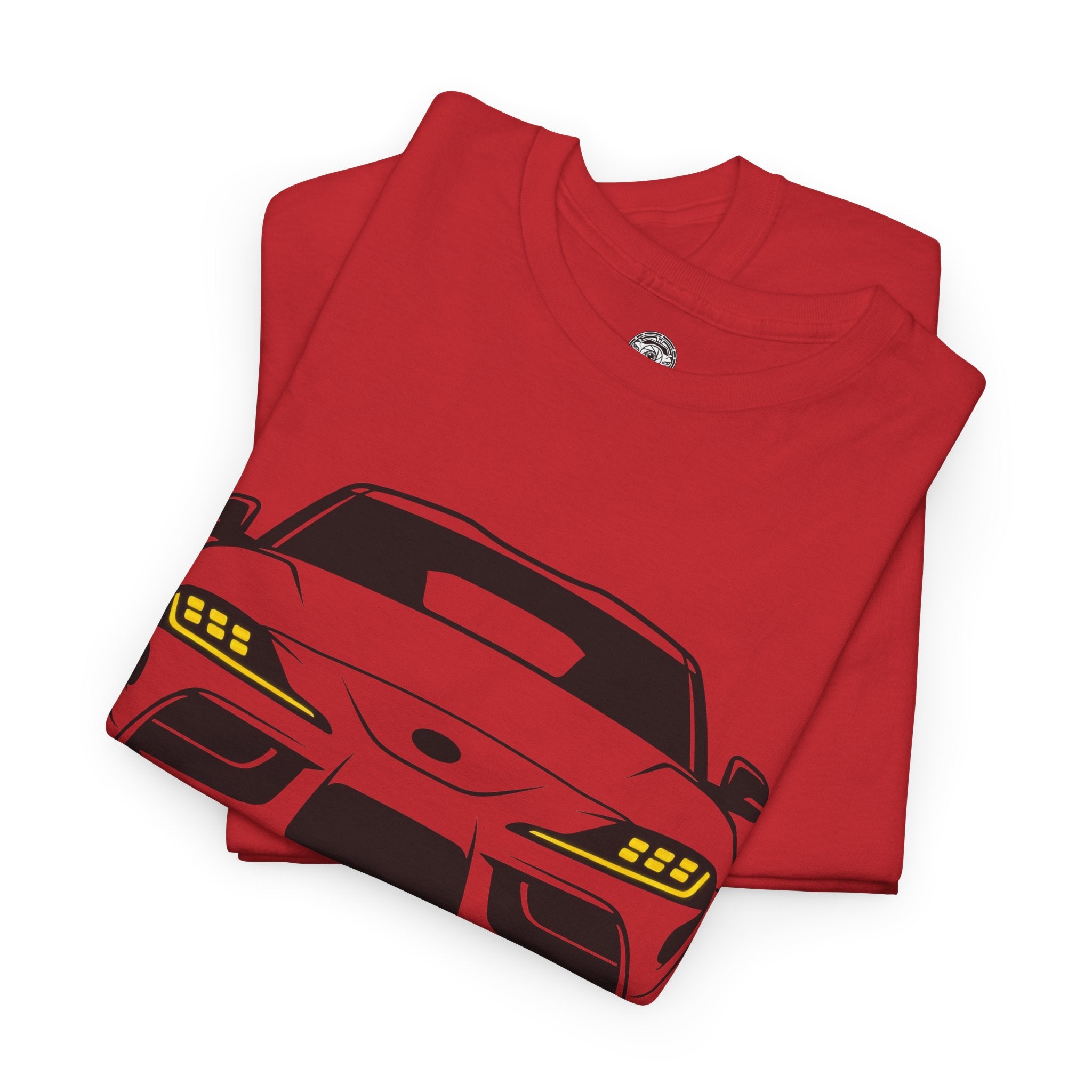 Unisex Heavy Cotton Tee — A90 Illuminated Headlights (Yellow)