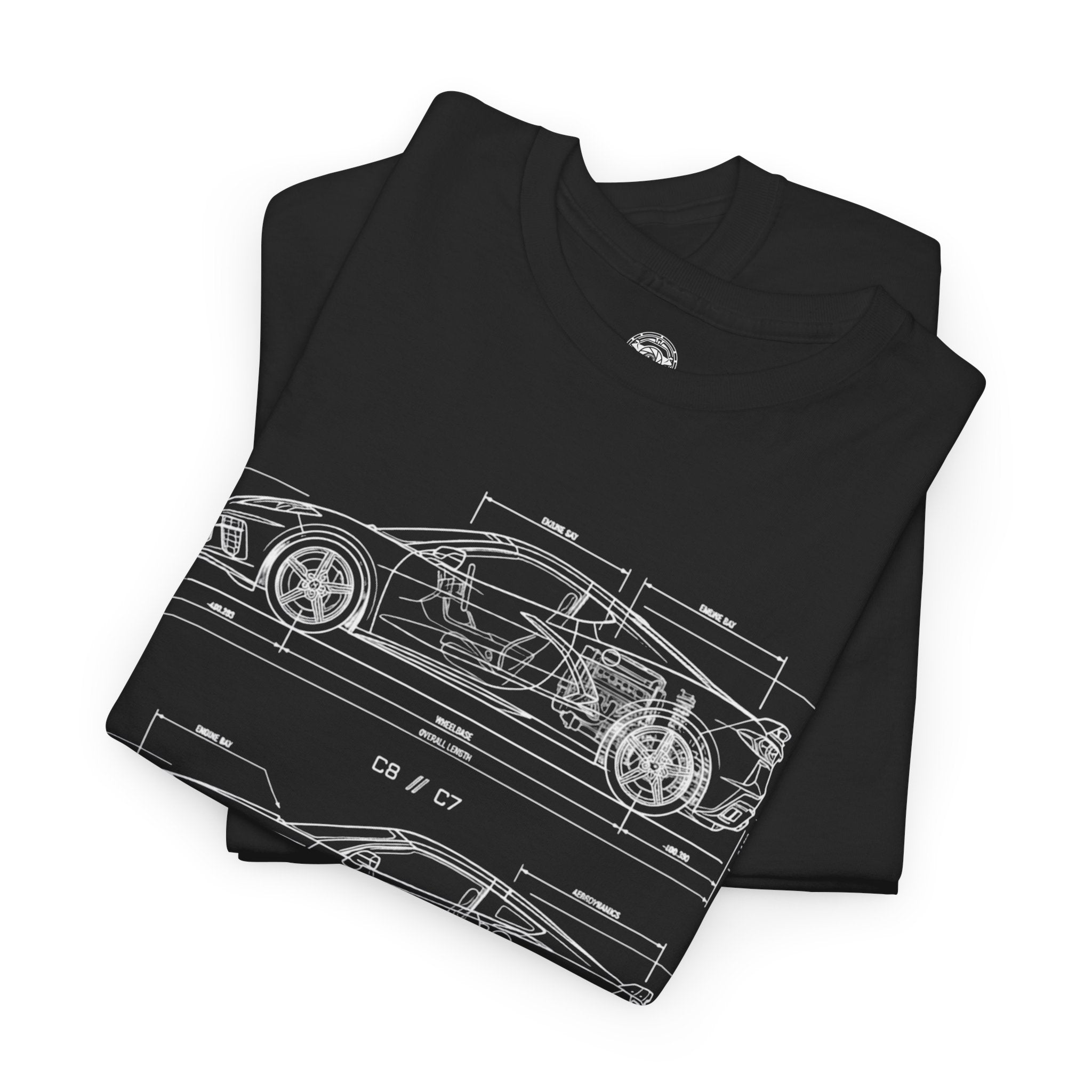 Unisex Heavy Cotton Tee — C7/C8 Blueprint