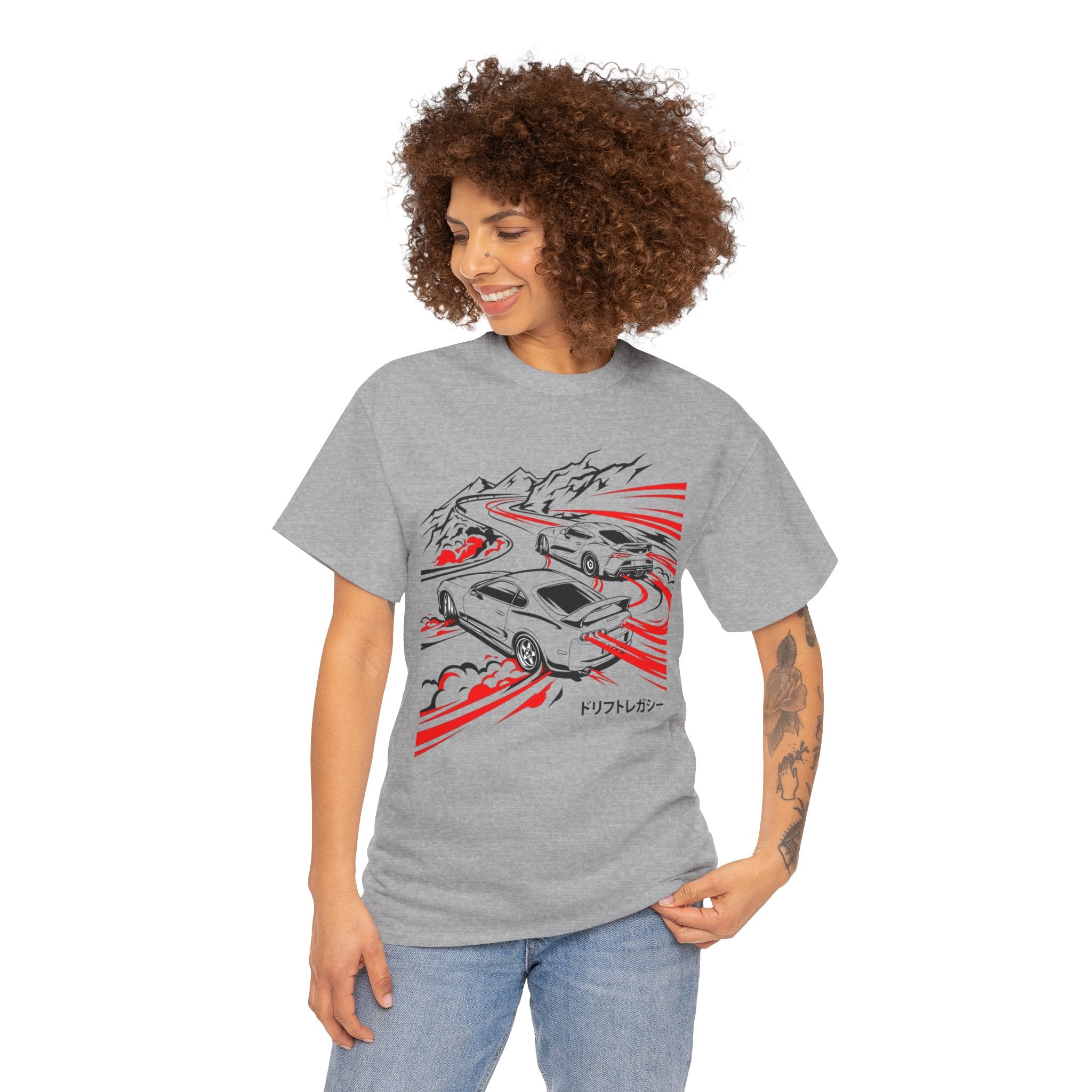 Unisex Heavy Cotton Tee — A80/A90 Touge Battle