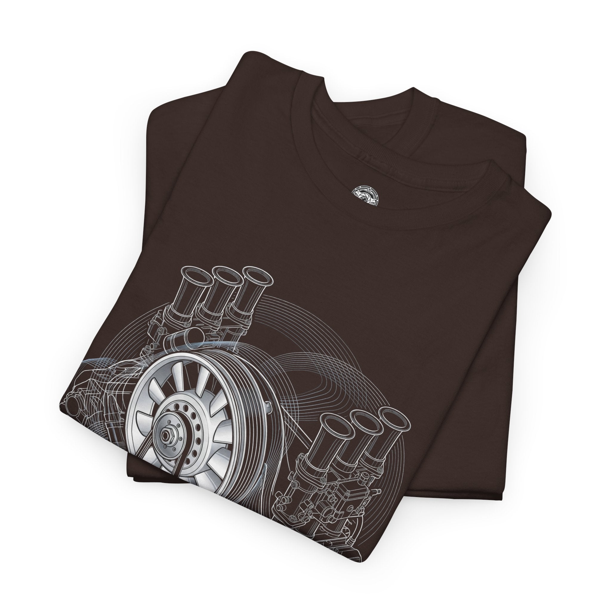 Unisex Heavy Cotton Tee — Flat-Six // Air-Cooled Heritage