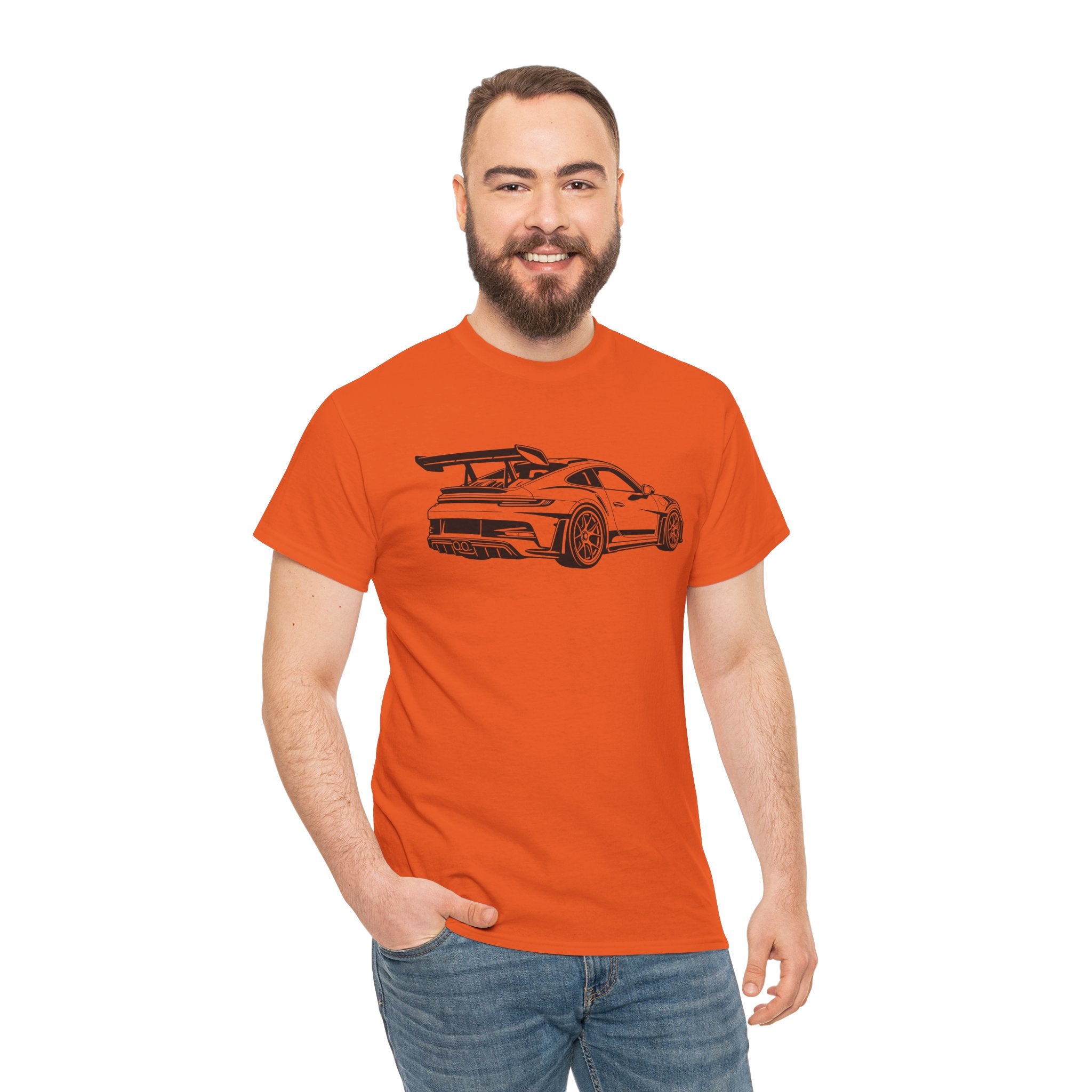 Unisex Heavy Cotton Tee — 992 Rear Profile