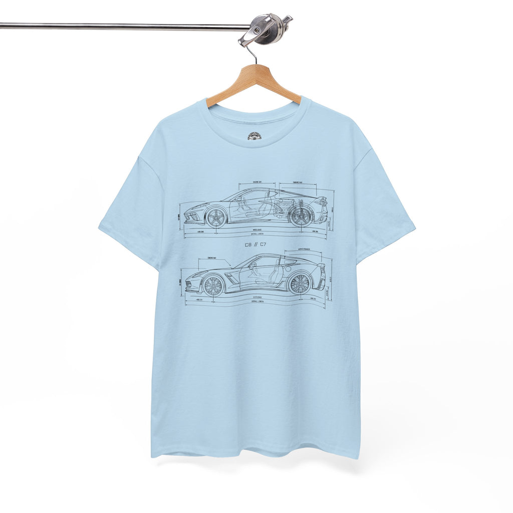 Unisex Heavy Cotton Tee — C7/C8 Blueprint