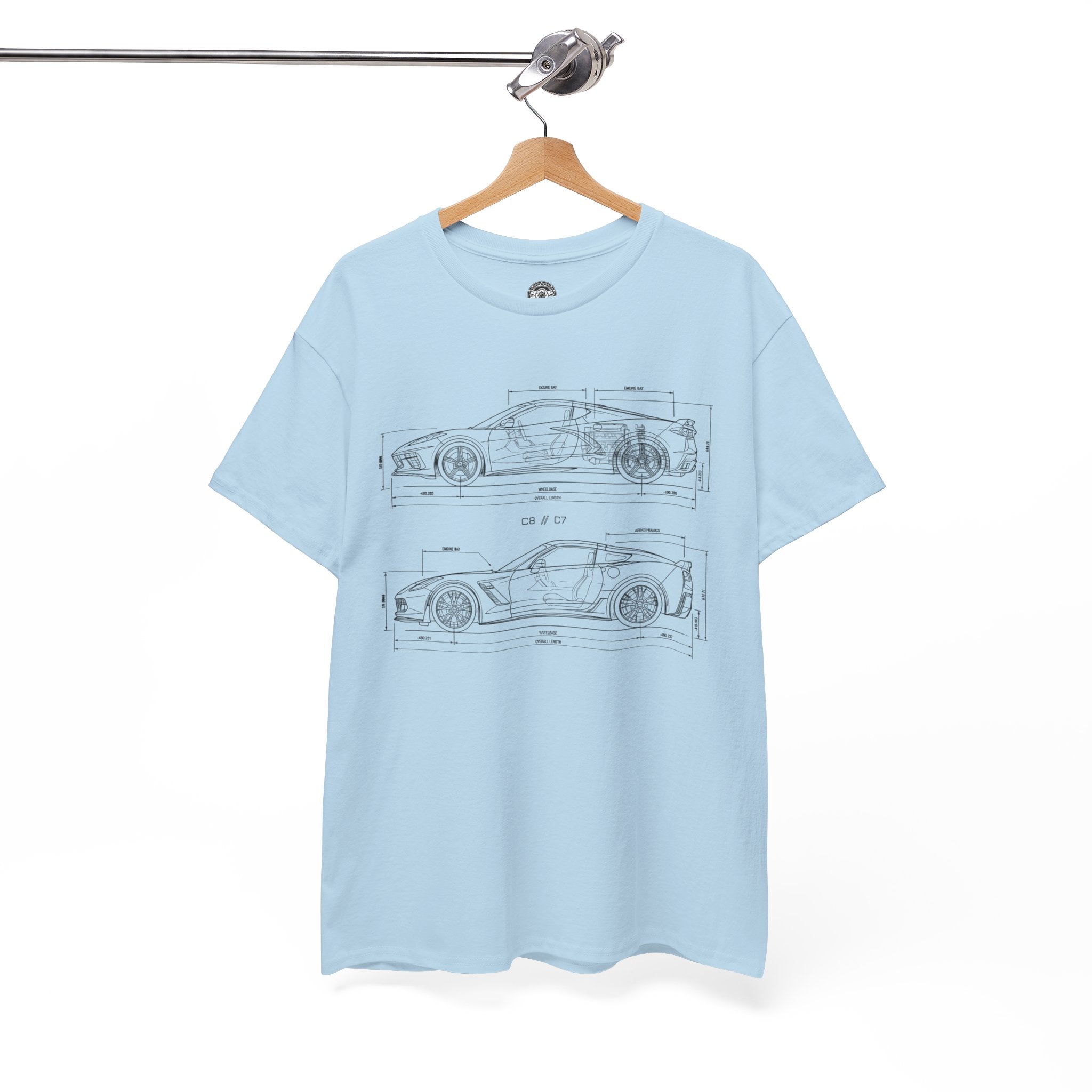 Unisex Heavy Cotton Tee — C7/C8 Blueprint