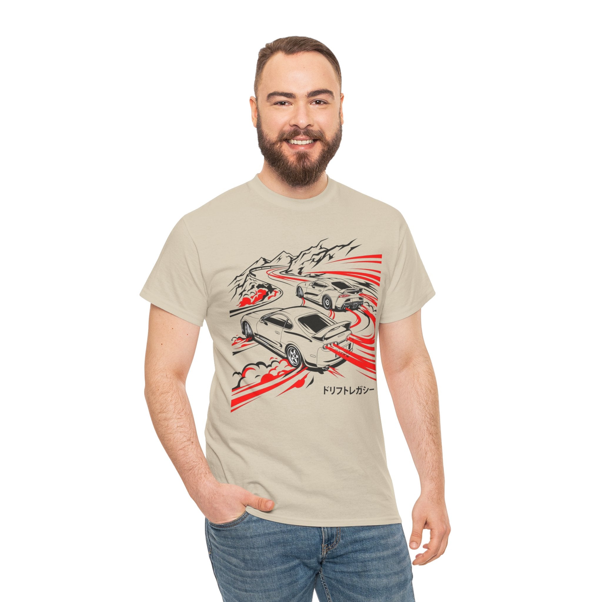 Unisex Heavy Cotton Tee — A80/A90 Touge Battle