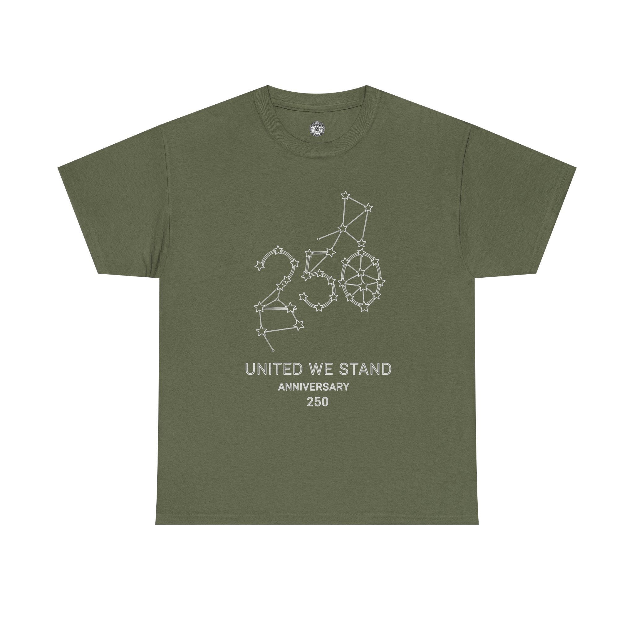 Unisex Heavy Cotton Tee — 250th Anniversary "United We Stand"