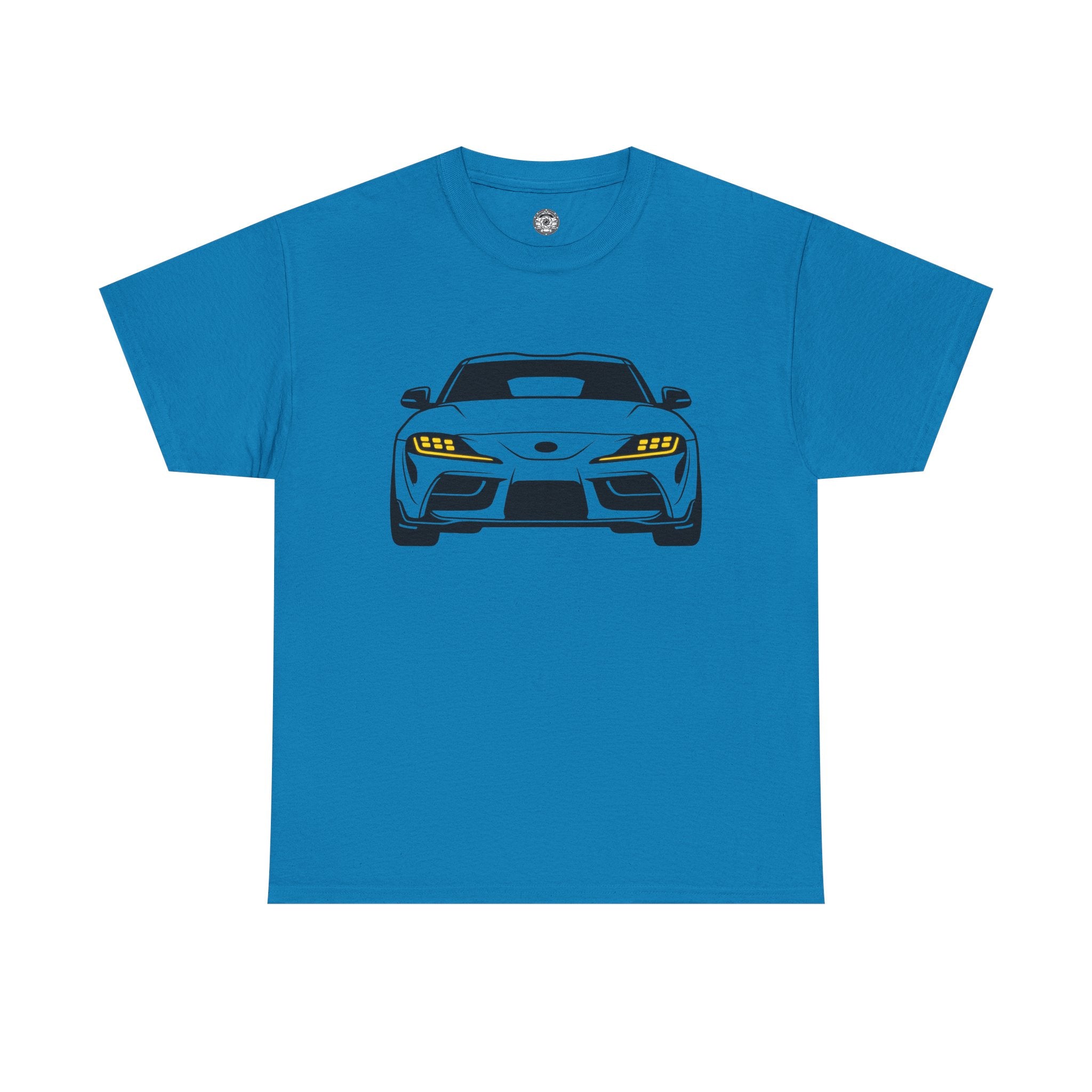 Unisex Heavy Cotton Tee — A90 Illuminated Headlights (Yellow)