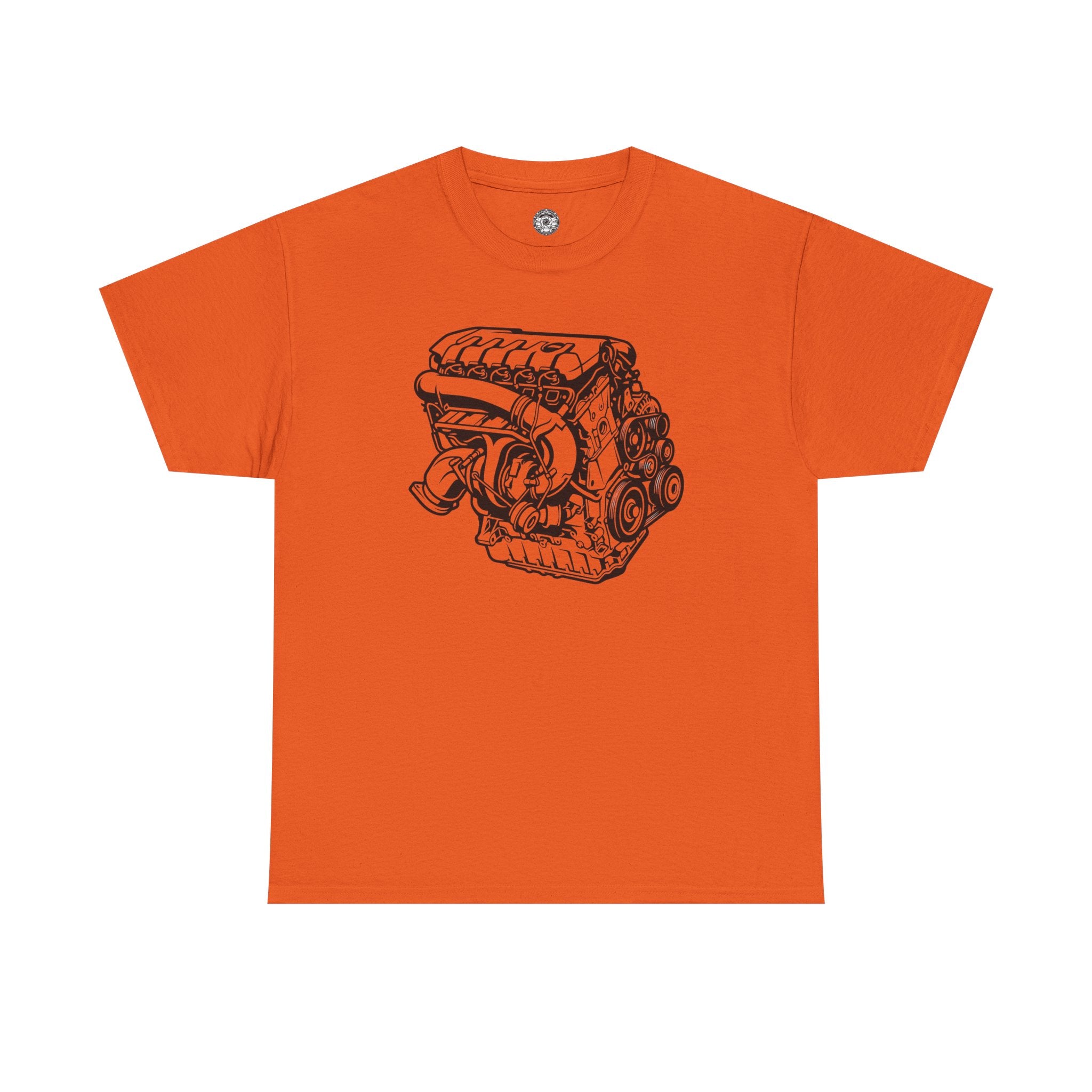 Unisex Heavy Cotton Tee — Engine Illustration (DAZA)