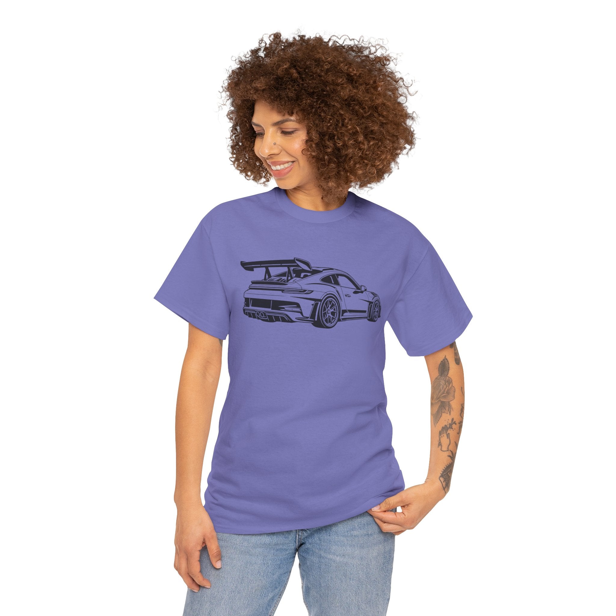Unisex Heavy Cotton Tee — 992 Rear Profile