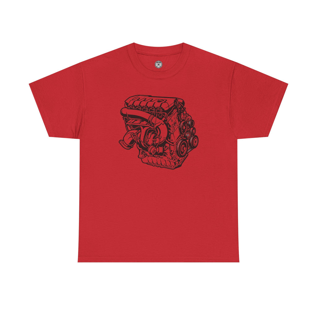 Unisex Heavy Cotton Tee — Engine Illustration (DAZA)