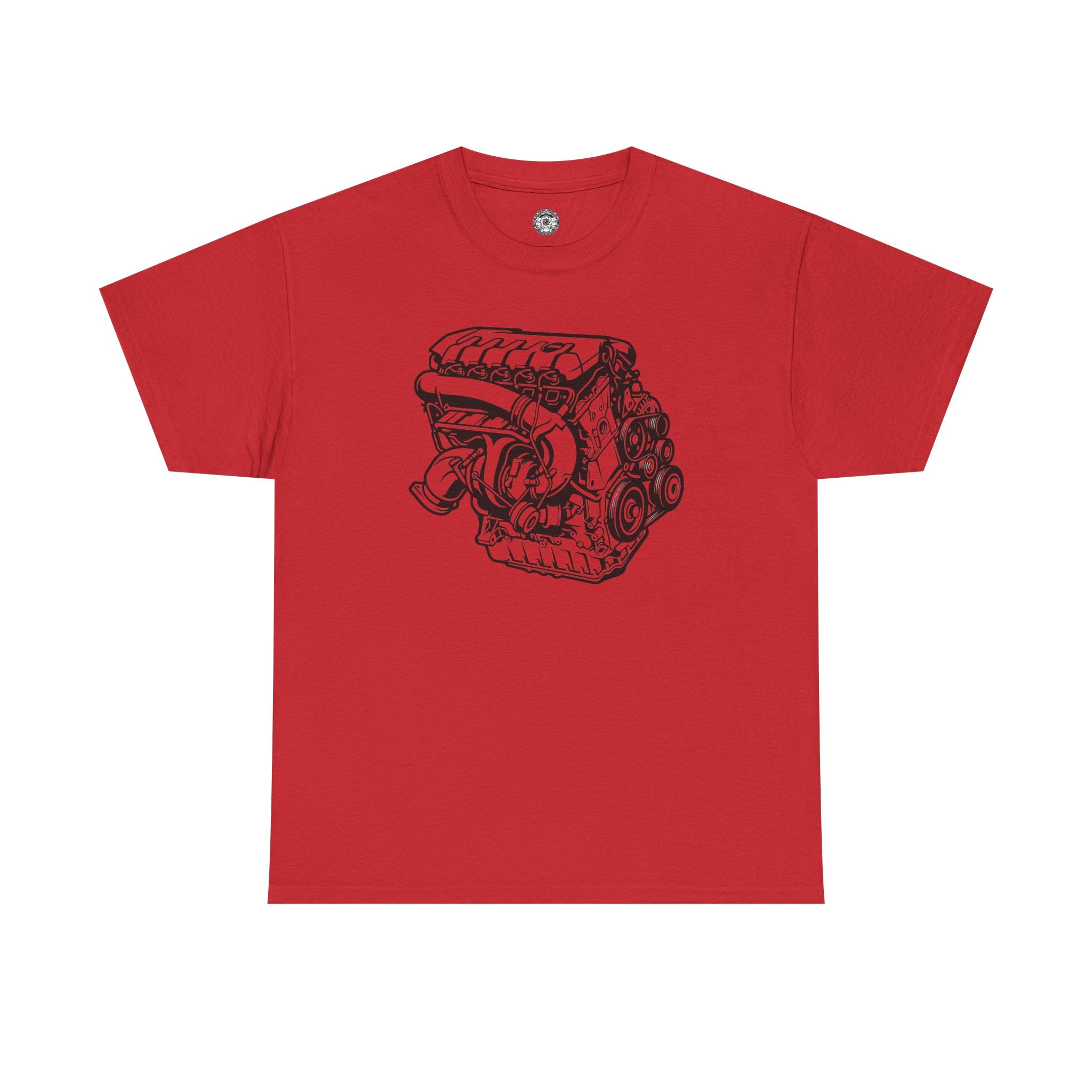 Unisex Heavy Cotton Tee — Engine Illustration (DAZA)
