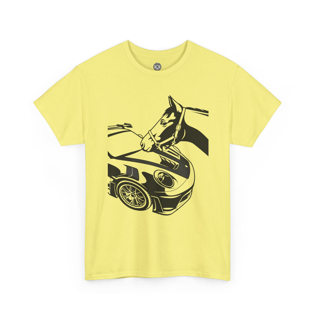 Unisex Heavy Cotton Tee — 992 vs Horse (Viral Video)