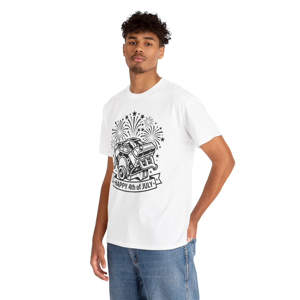 Unisex Heavy Cotton Tee — V8/Fireworks
