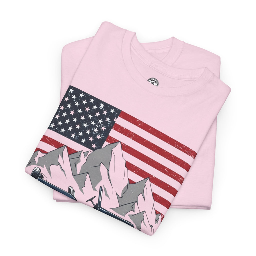 Unisex Heavy Cotton Tee — Explore America: Legacy of Adventure