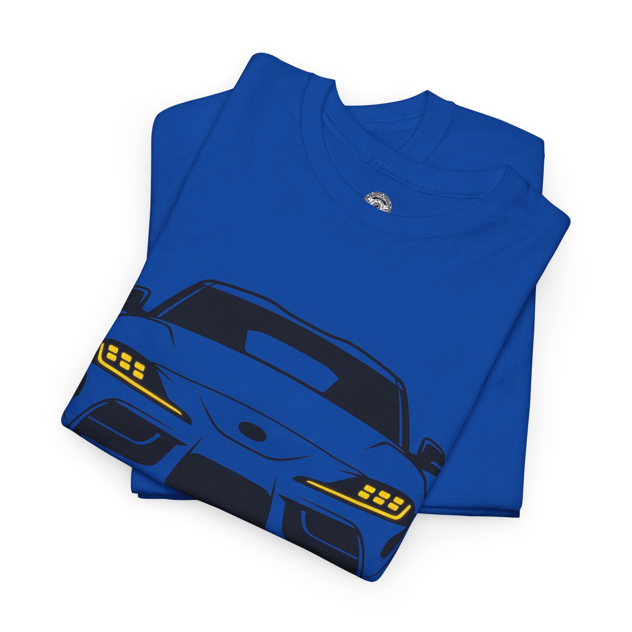 Unisex Heavy Cotton Tee — A90 Illuminated Headlights (Yellow)