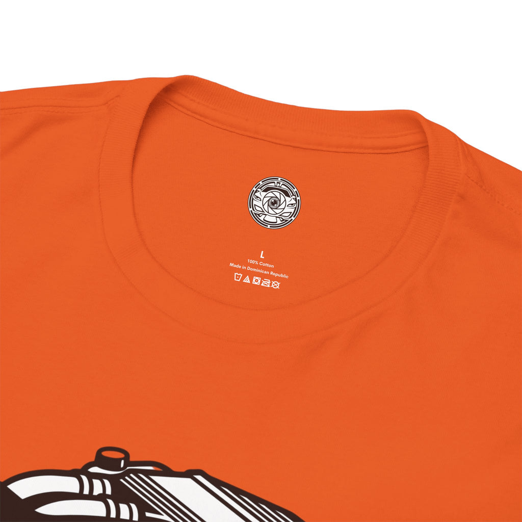 Unisex Heavy Cotton Tee — Engine Illustration (S58)