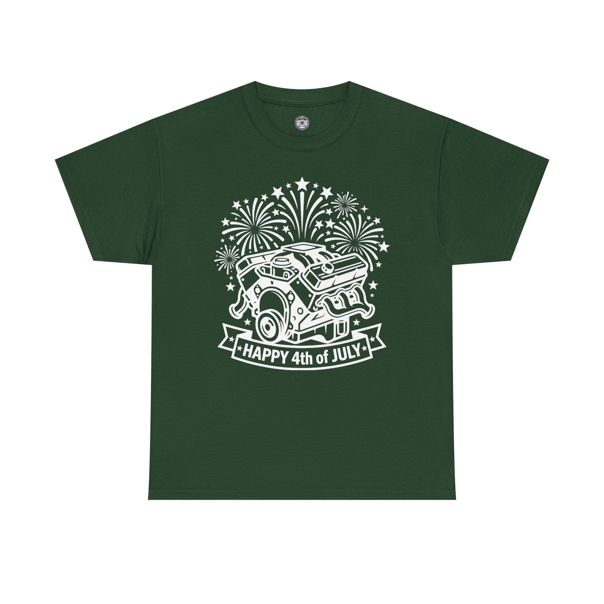 Unisex Heavy Cotton Tee — 4th of July — V8/Fireworks