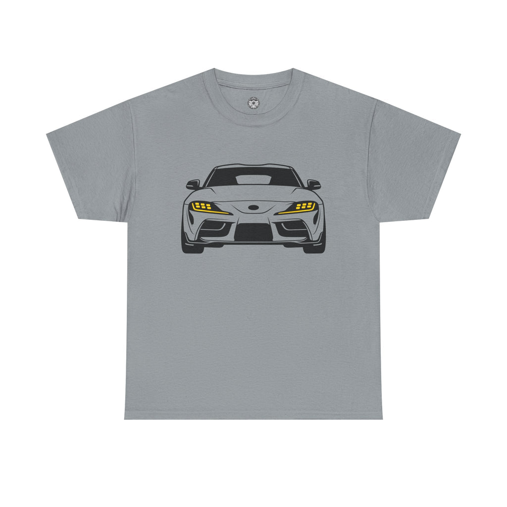 Unisex Heavy Cotton Tee — A90 Illuminated Headlights (Yellow)