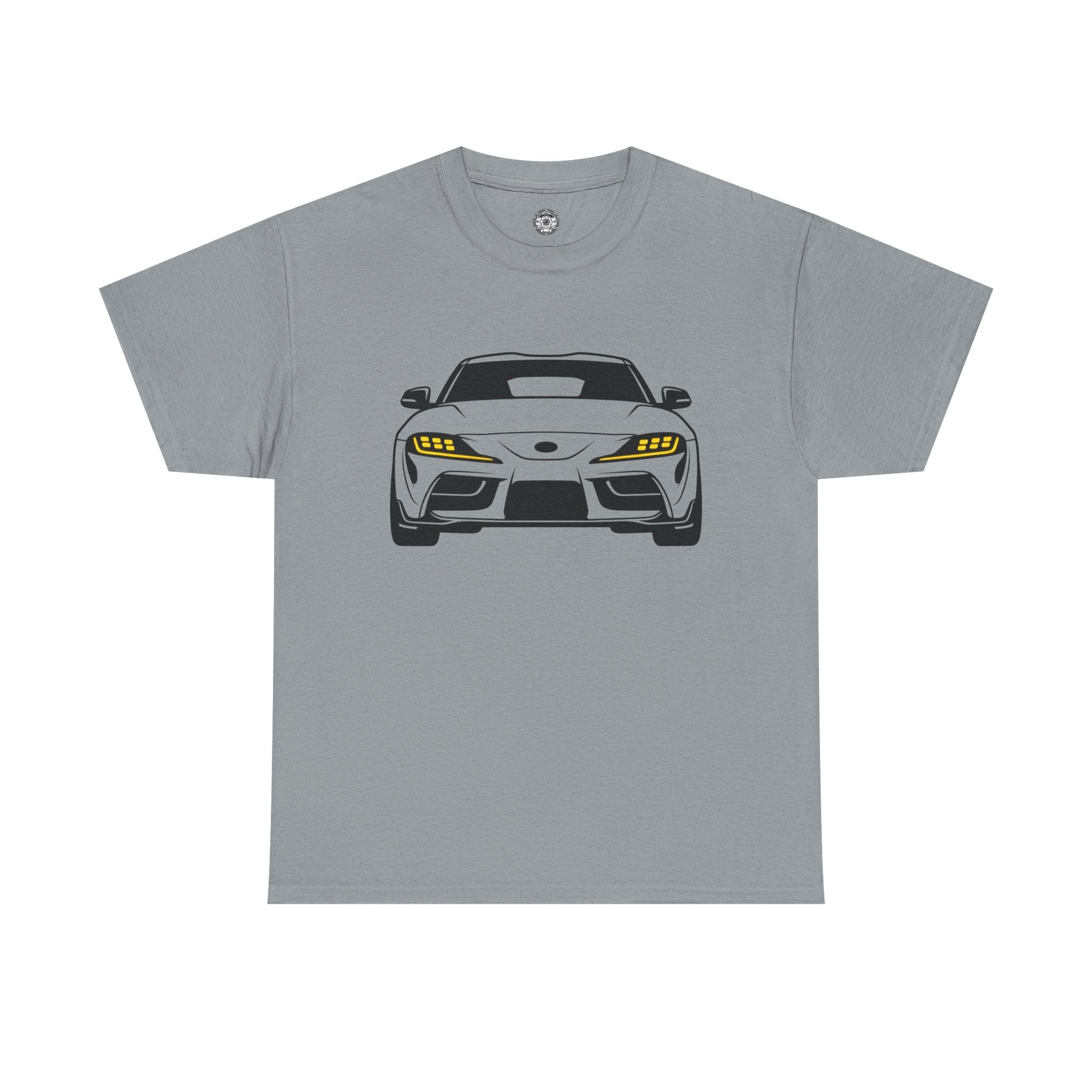 Unisex Heavy Cotton Tee — A90 Illuminated Headlights (Yellow)