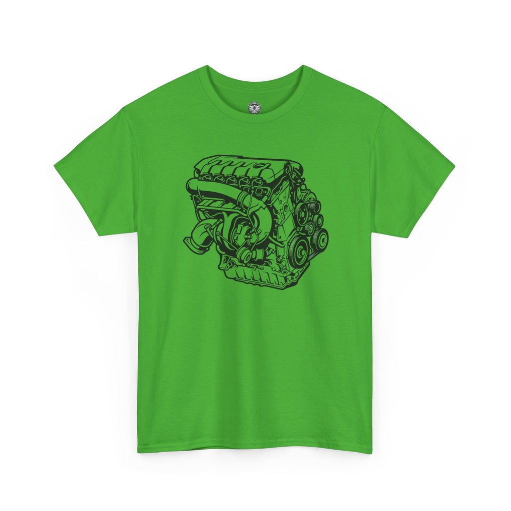 Unisex Heavy Cotton Tee — Engine Illustration (DAZA)