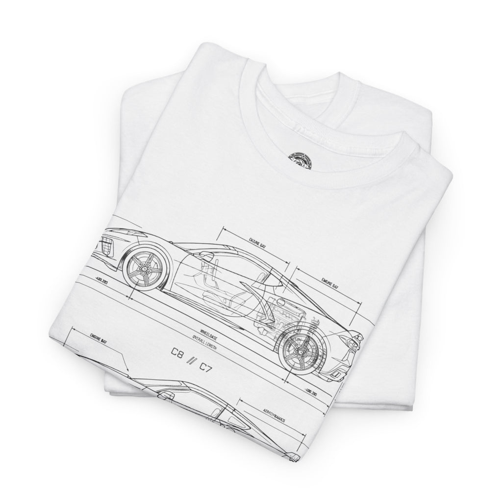 Unisex Heavy Cotton Tee — C7/C8 Blueprint