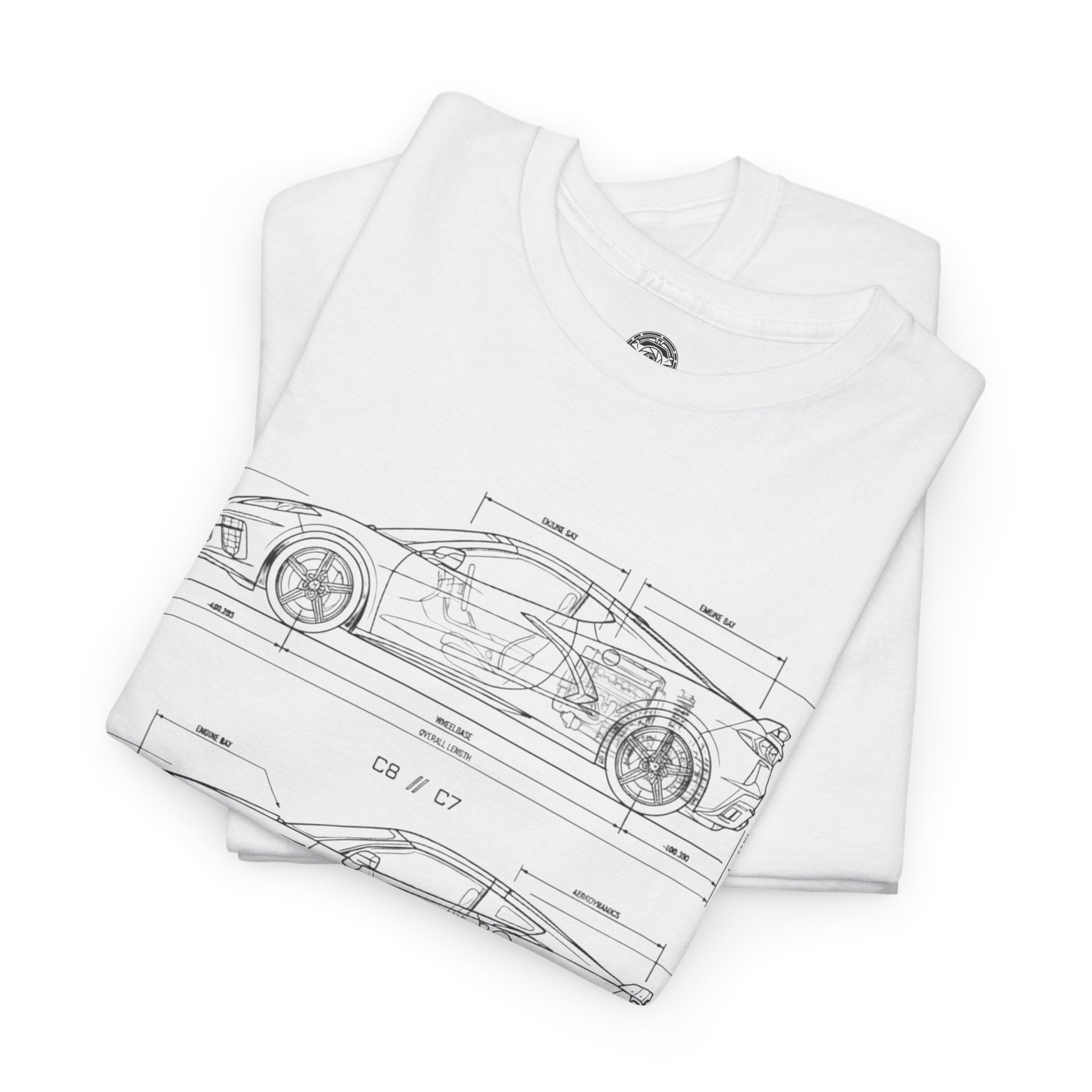 Unisex Heavy Cotton Tee — C7/C8 Blueprint