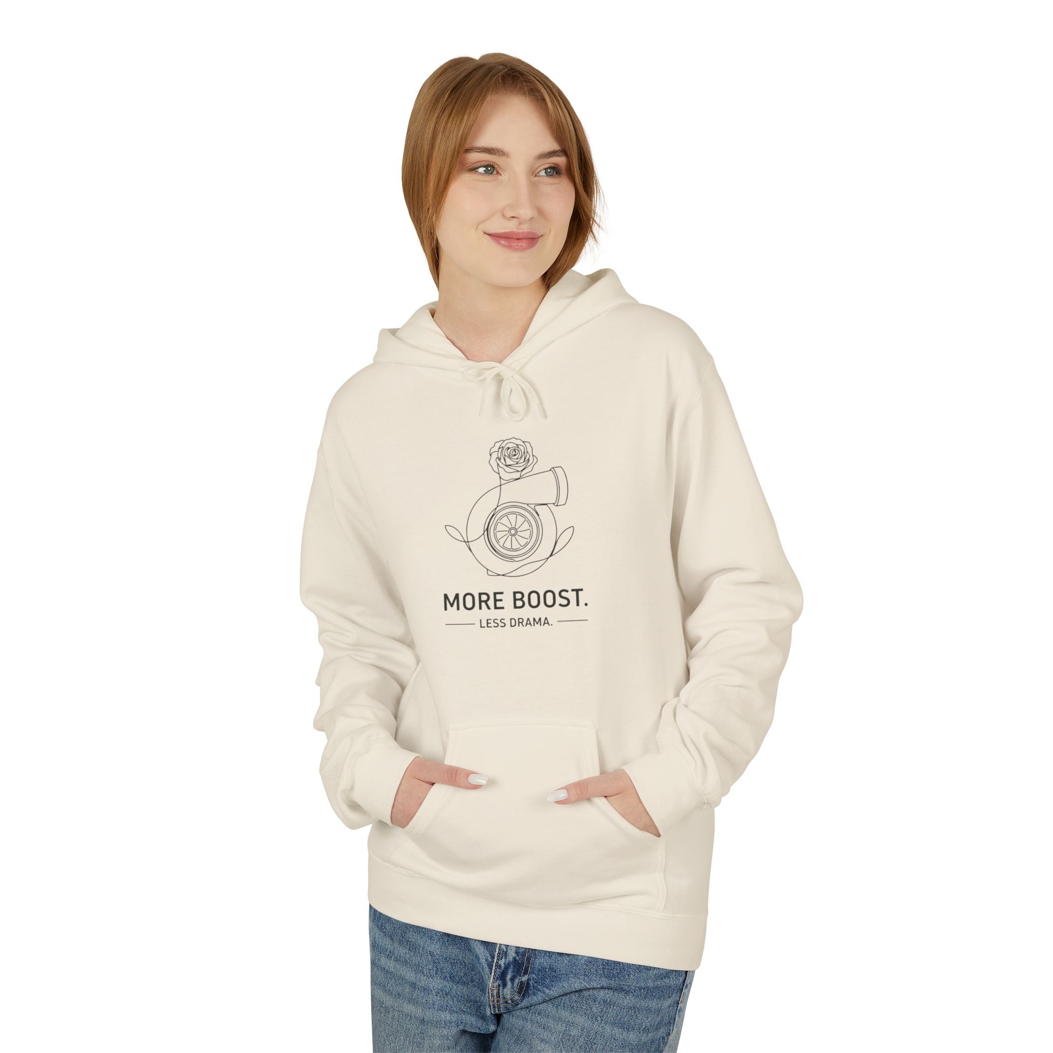 Women's Midweight Softsyle Fleece Hoodie — More Boost. Less Drama.