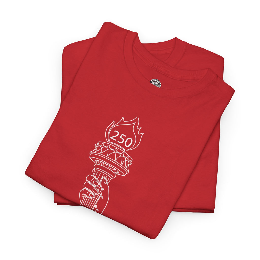 Unisex Heavy Cotton Tee — Liberty Torch 250th Anniversary
