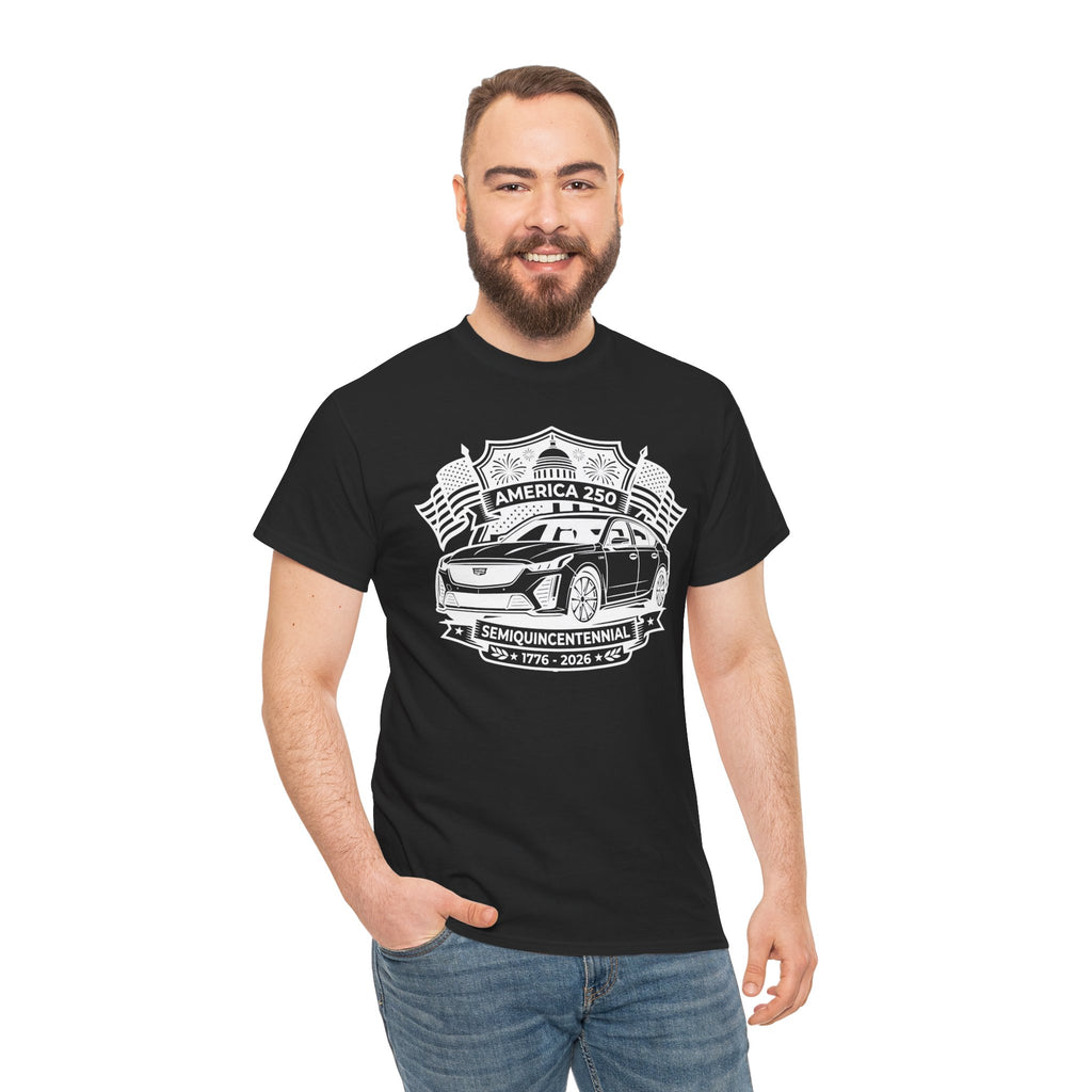 Unisex Heavy Cotton Tee — 4th of July — American Sedan