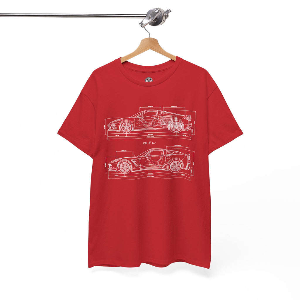Unisex Heavy Cotton Tee — C7/C8 Blueprint