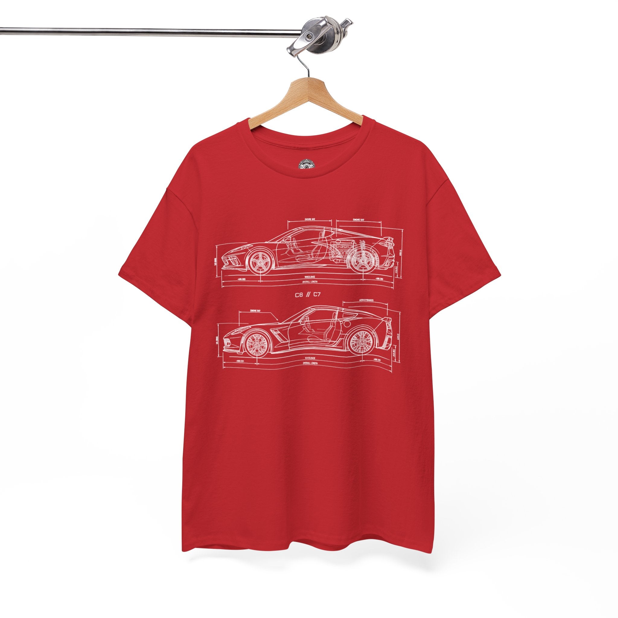 Unisex Heavy Cotton Tee — C7/C8 Blueprint