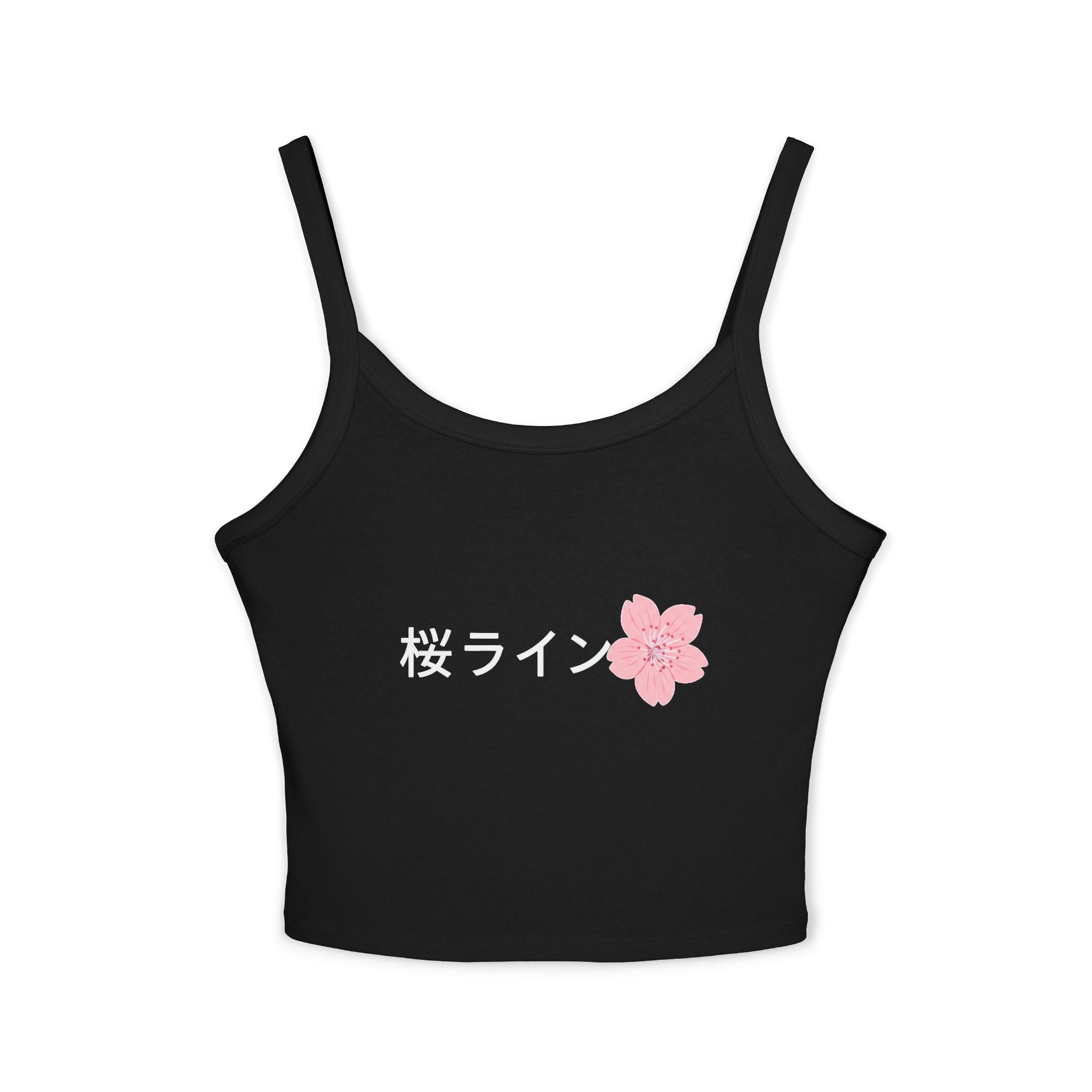 Women's Spaghetti Strap Tank — 'Sakura' Cherry Blossom