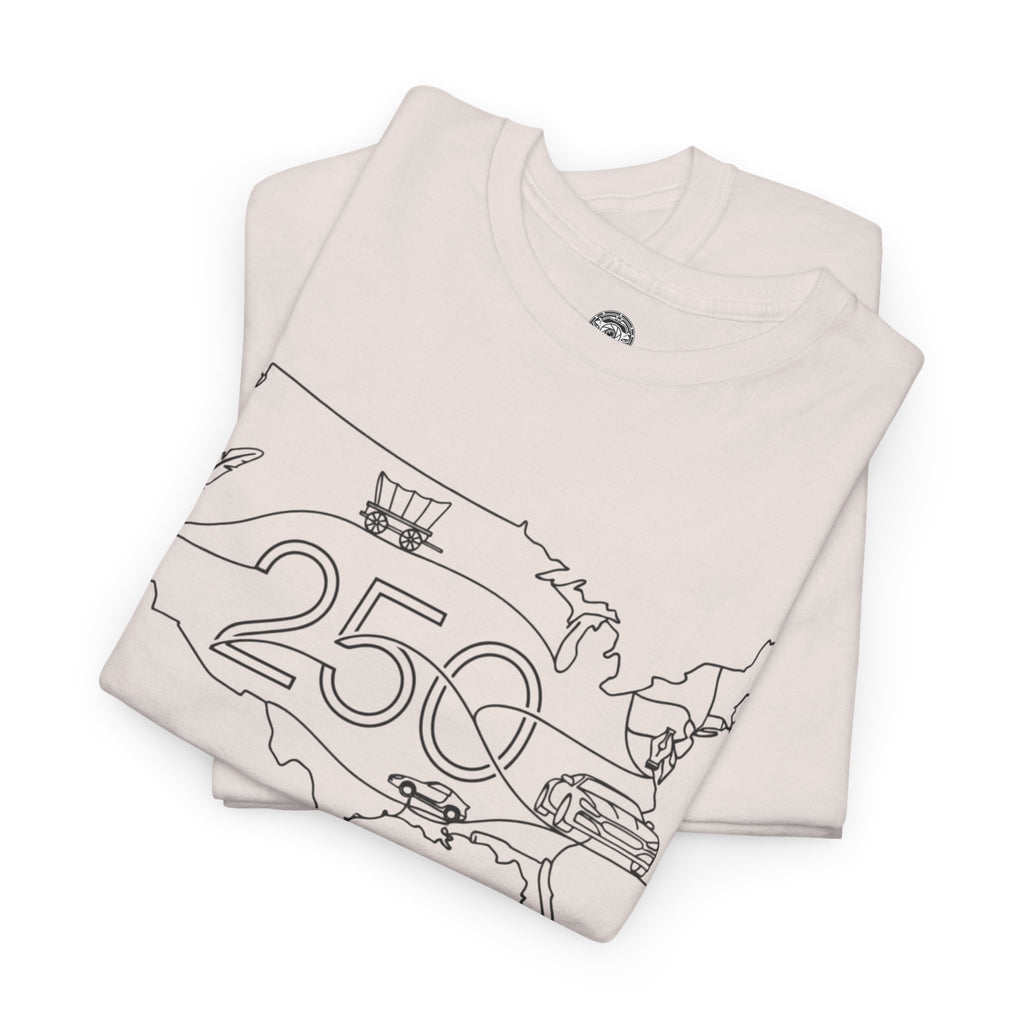 Unisex Heavy Cotton Tee — 250th Coast to Coast Freedom