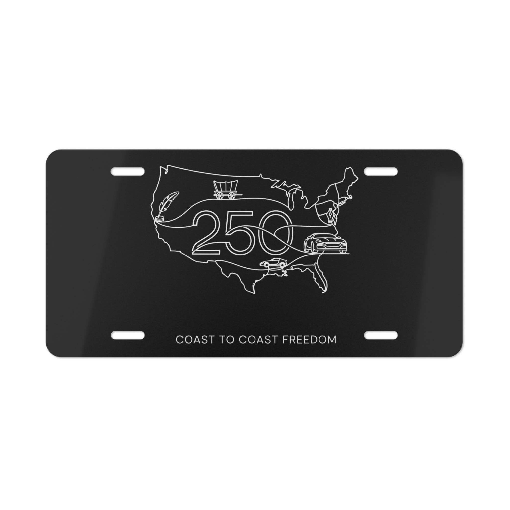 Vanity Plate — 250th Coast-to-Coast Freedom