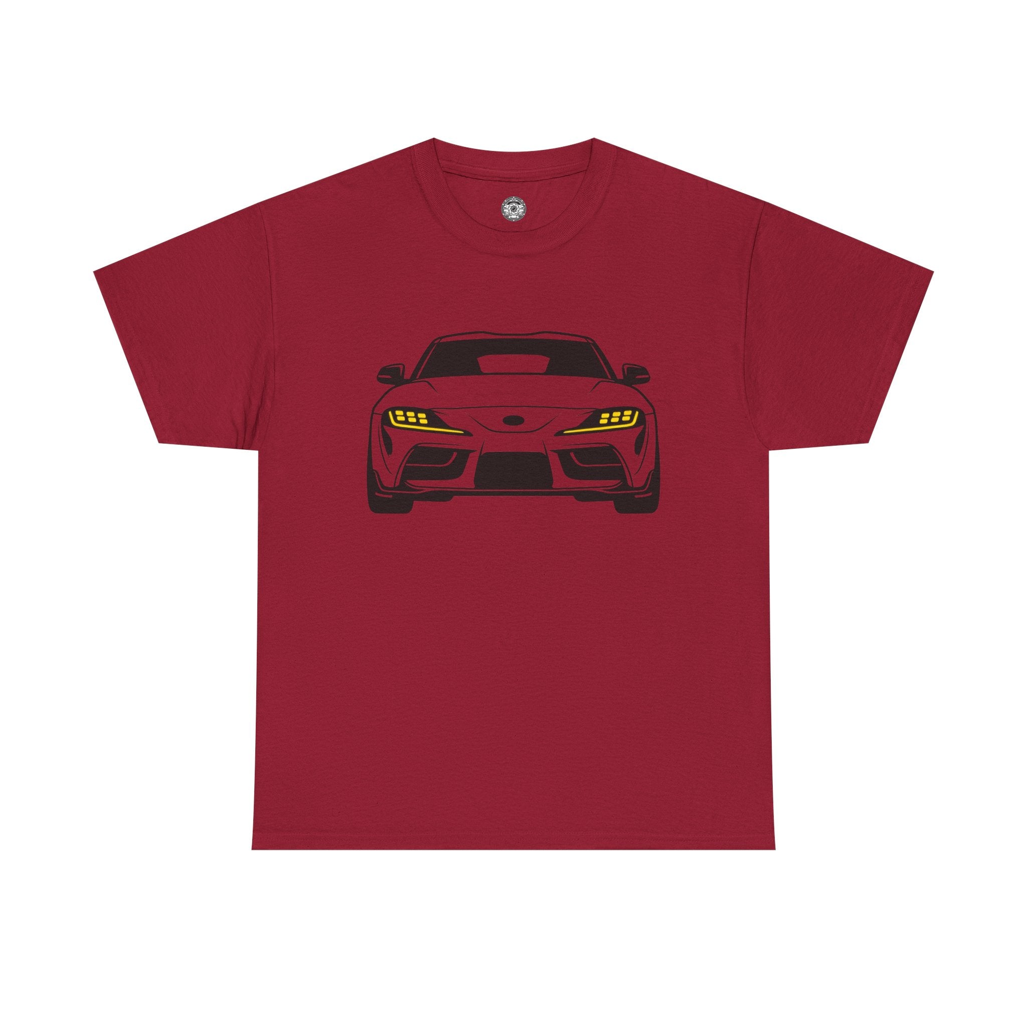 Unisex Heavy Cotton Tee — A90 Illuminated Headlights (Yellow)
