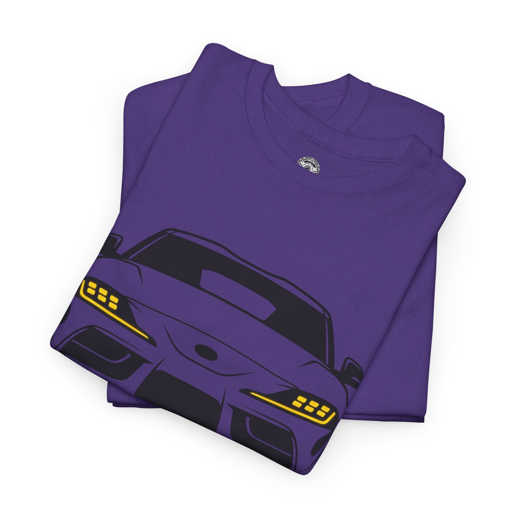 Unisex Heavy Cotton Tee — A90 Illuminated Headlights (Yellow)