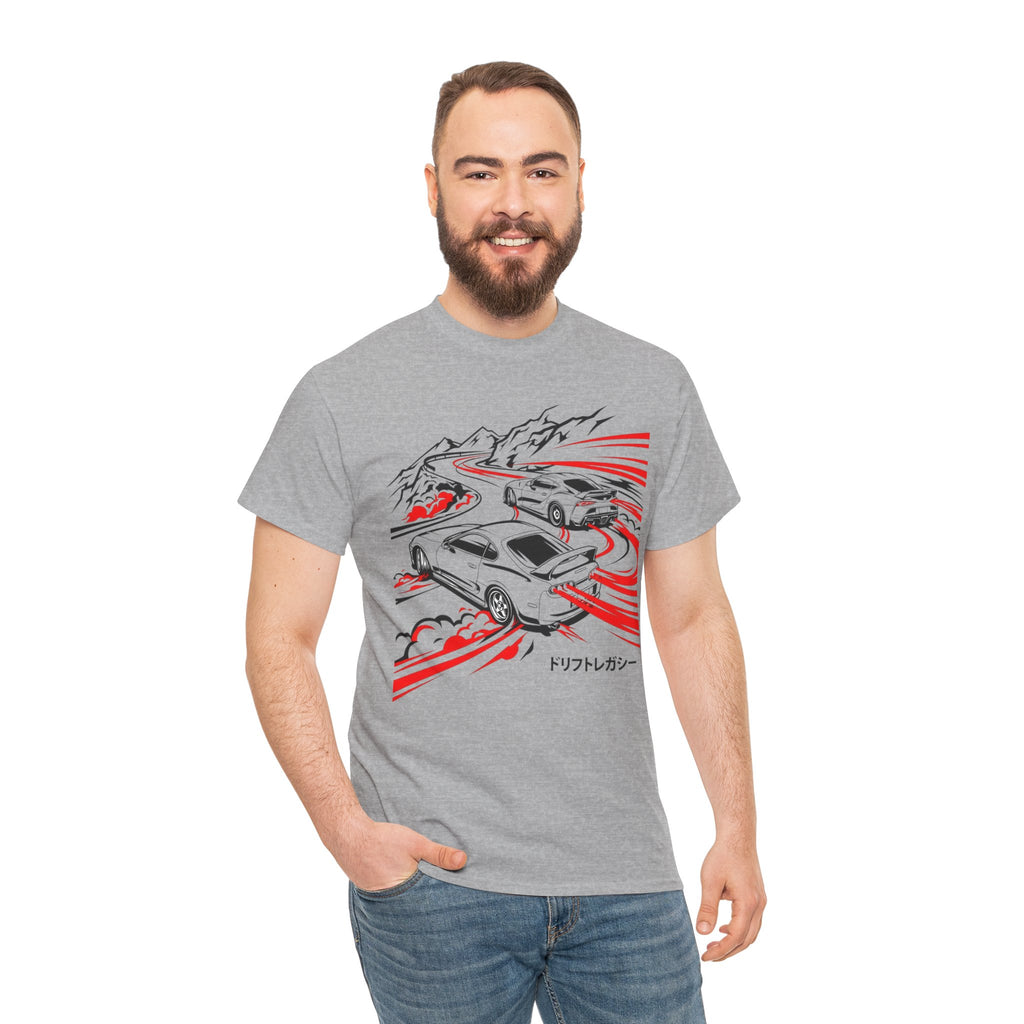 Unisex Heavy Cotton Tee — A80/A90 Touge Battle