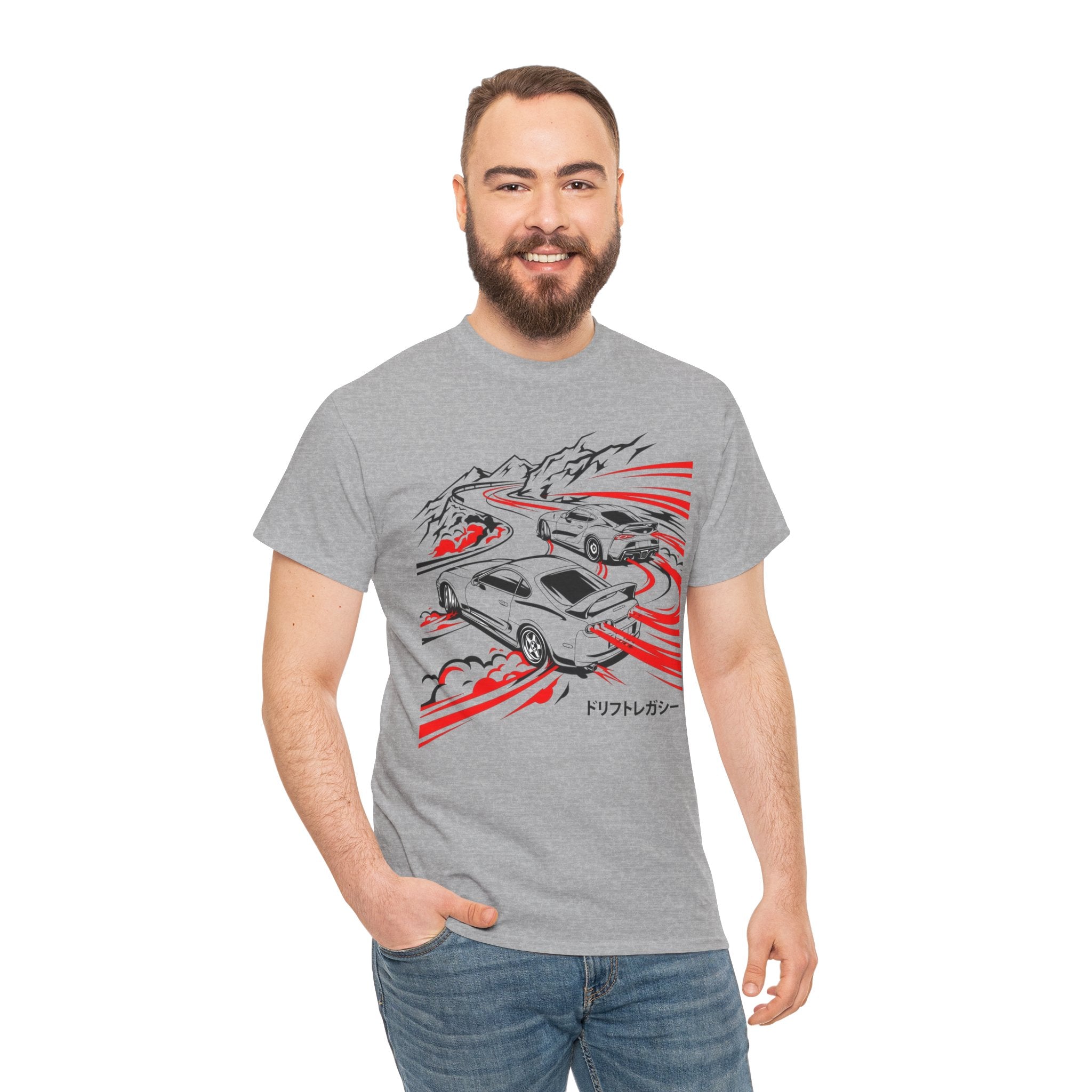 Unisex Heavy Cotton Tee — A80/A90 Touge Battle