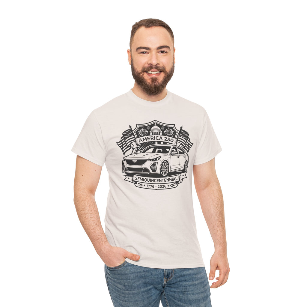 Unisex Heavy Cotton Tee — 4th of July — American Sedan
