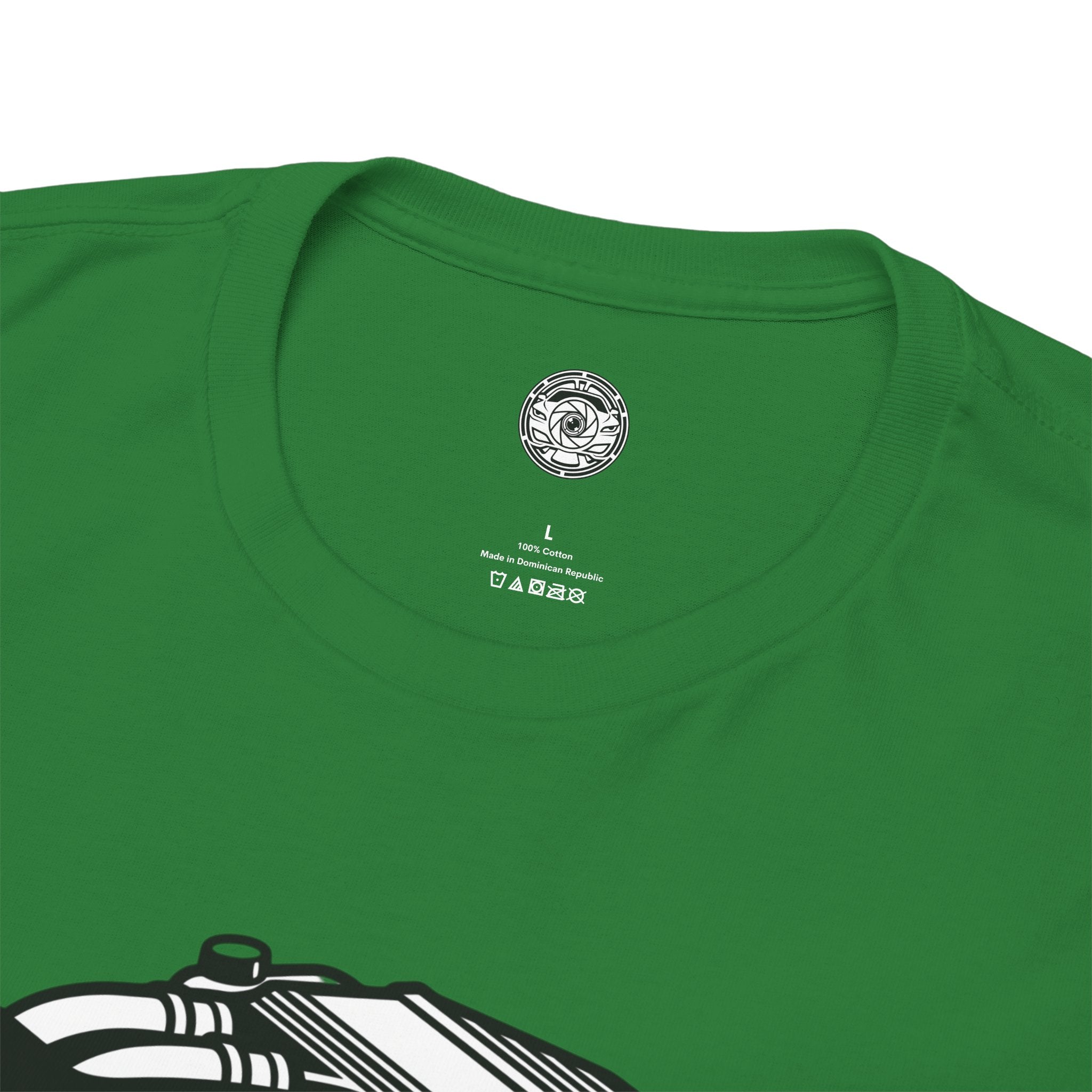Unisex Heavy Cotton Tee — Engine Illustration (S58)