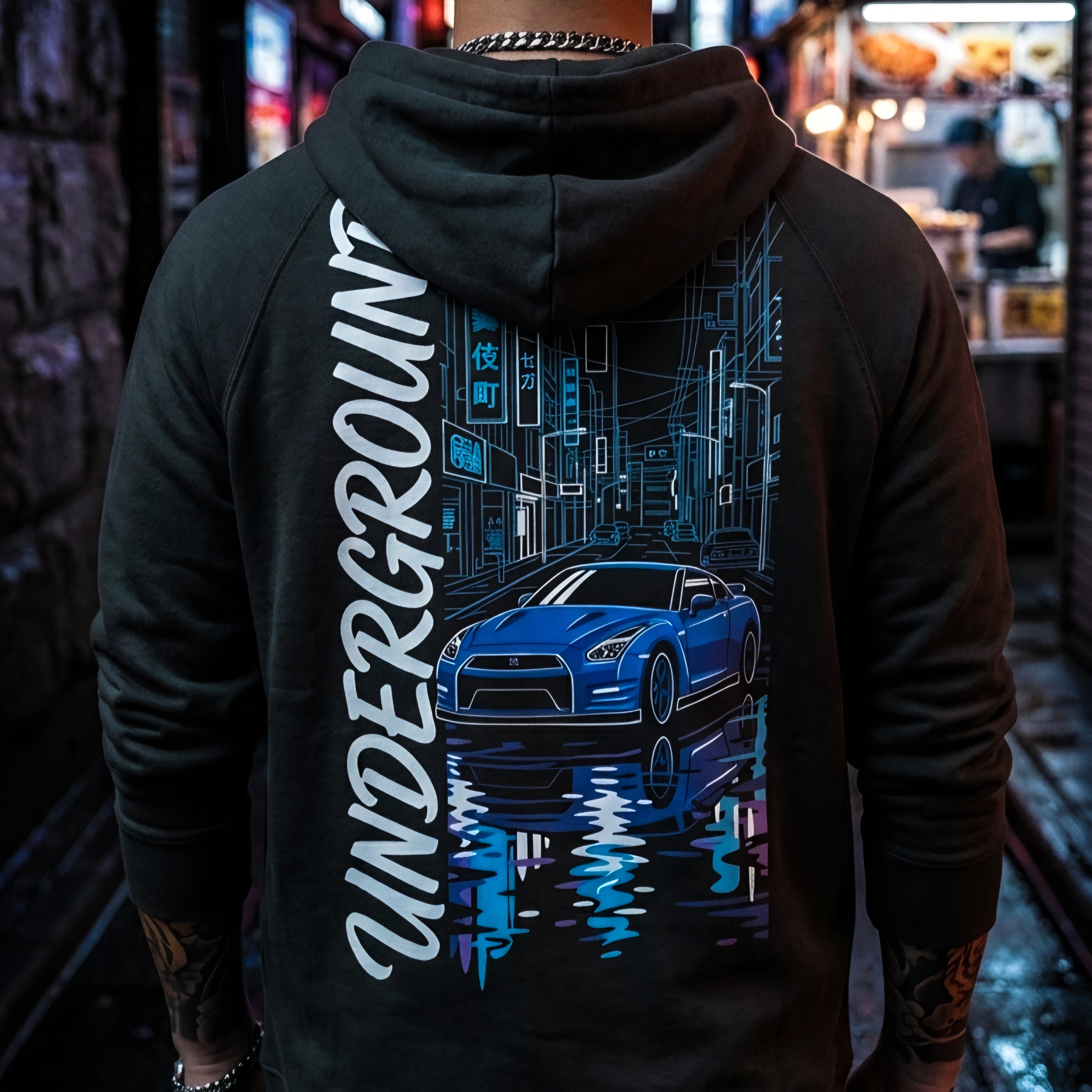 Unisex Brushed Fleece Hoodie - Underground R35