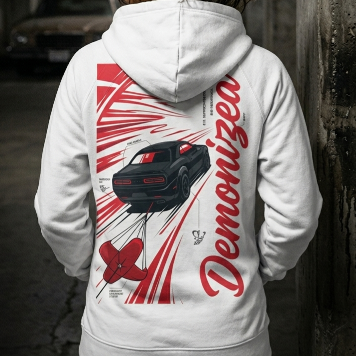 Unisex Brushed Fleece Hoodie - Demonized